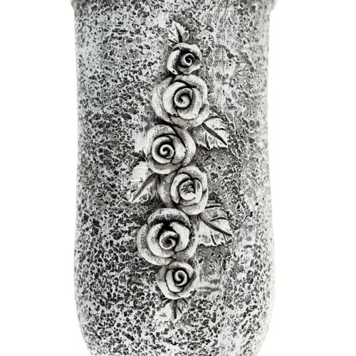 Floristik24 Sírdísz temetési virág, sírváza köszörült tüskével L19cm