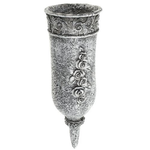 Floristik24 Sírdísz temetési virág, sírváza köszörült tüskével L19cm