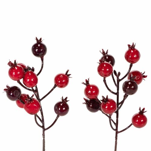 Mű gránátalmaág elágazó szárakkal vázadíszként, 19 cm, 4 darab vétel | Floristik24.hu