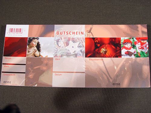 Karácsonyi ajándékutalványok borítékkal (50 db)