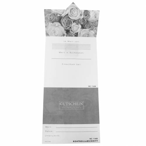 Floristik24 Utalványkártya Rose Orange + boríték 1db