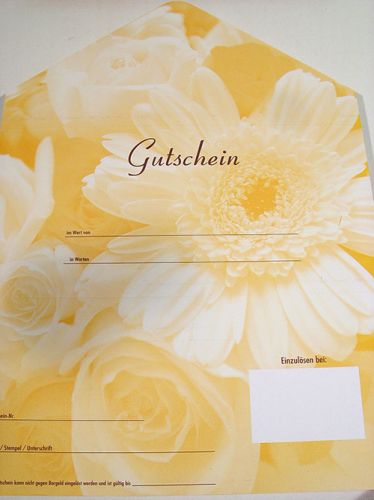 Floristik24 Gerbera és rózsa motívumú utalvány (25 db)