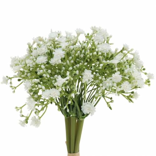 Floristik24 Gypsophila műgipsophila csokorban fehér H28cm 6db