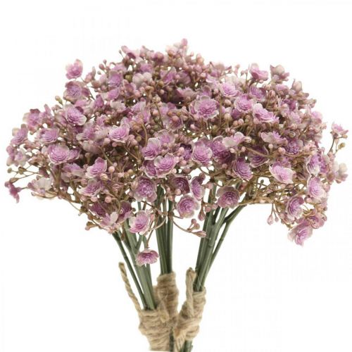 Floristik24 Gypsophila műibolya őszi dekoráció 29,5cm 18db