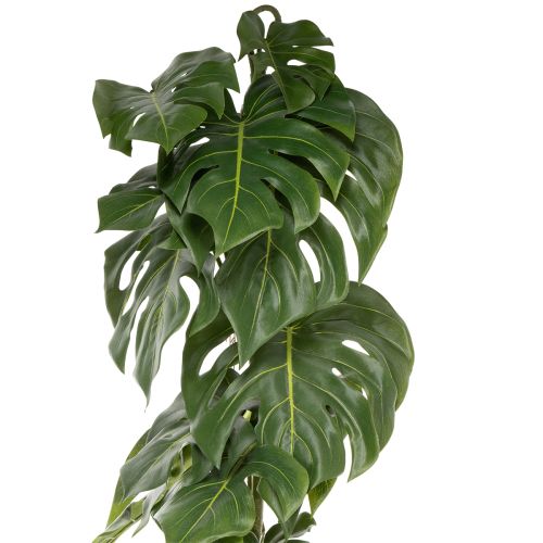 Mesterséges Monstera nagy lombozattal, stílusos kiegészítők a nappaliban 120 cm