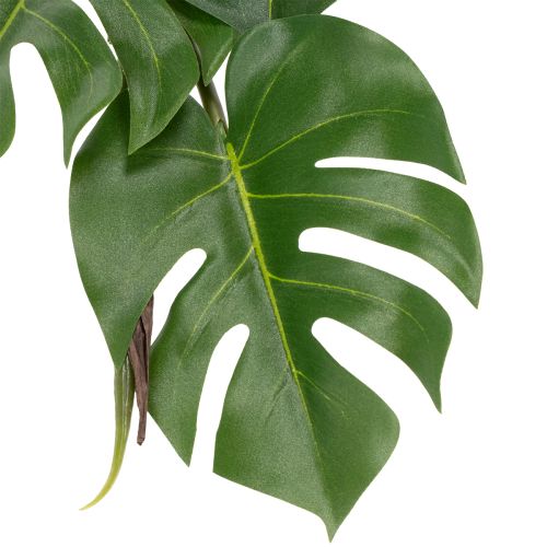 tételeket Mesterséges Monstera nagy lombozattal, stílusos kiegészítők a nappaliban 120 cm