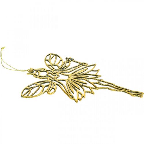 Floristik24 Karácsonyfadísz manótündér medál arany H15cm 16 db