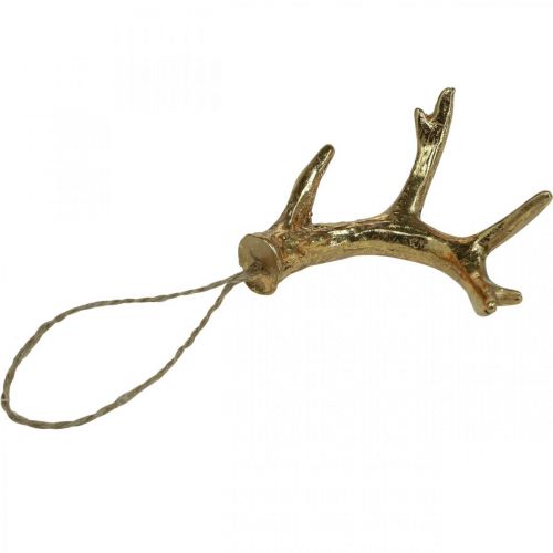 Floristik24 Karácsonyi medál dekoráció agancs fa díszek arany 7,5cm 6 db