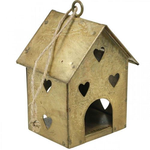 tételeket Karácsonyi fogas fém ház vintage gold H9,5cm 3db