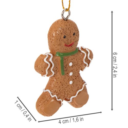 Dekoratív mézeskalács figurák karácsonyfára, 6 cm, 12 darab | Floristik24.hu