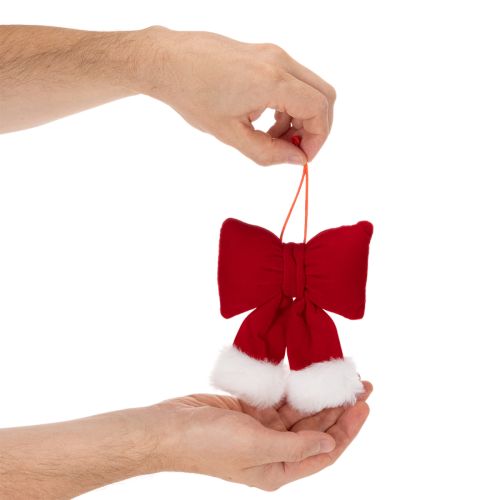 Flanelből készült szövetmasni plüss szegéllyel, akasztásra, 15 cm | Floristik24.hu