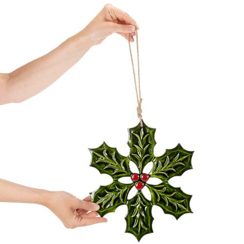 Karácsonyi dísz, akasztható karácsonyfadísz, 26cm | Floristik24.hu
