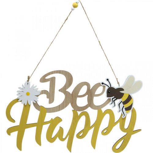 tételeket Dísztábla méh &quot;Bee Happy&quot; nyári dekoráció fa 31×18cm 2db