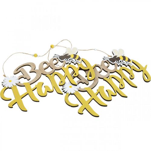 tételeket Dísztábla méh &quot;Bee Happy&quot; nyári dekoráció fa 31×18cm 2db