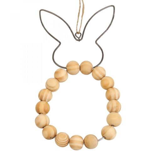 Floristik24 Dekoratív medál Nyulak Dekoratív fagyöngy Fém 8,5cm×18cm 4 db