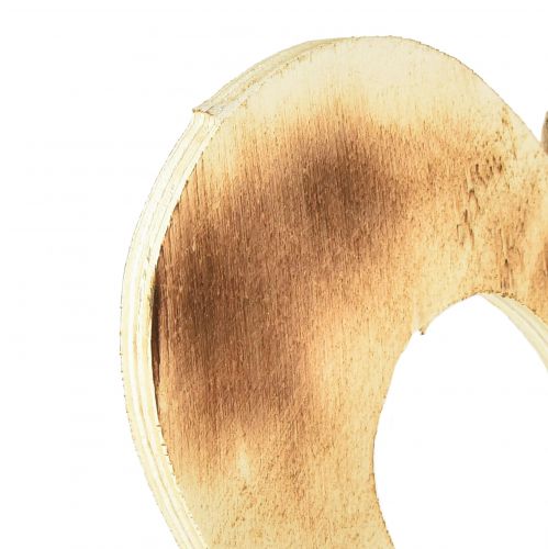 tételeket Díszszív fa akasztós szívbe égetett 20cm 3db