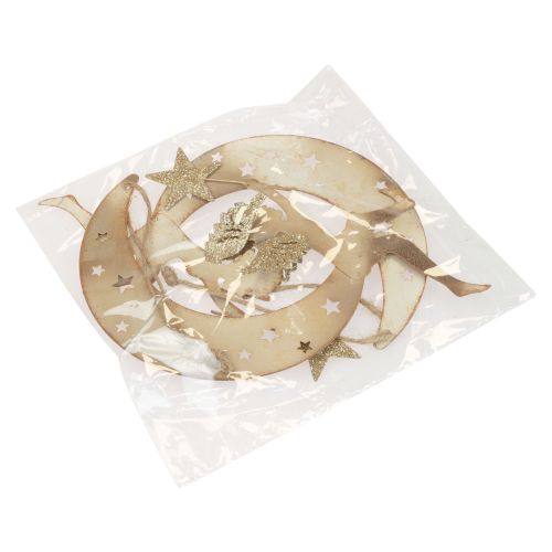 tételeket Angyal medál csillag karácsonyi dekoráció függesztéséhez H19cm 2 db