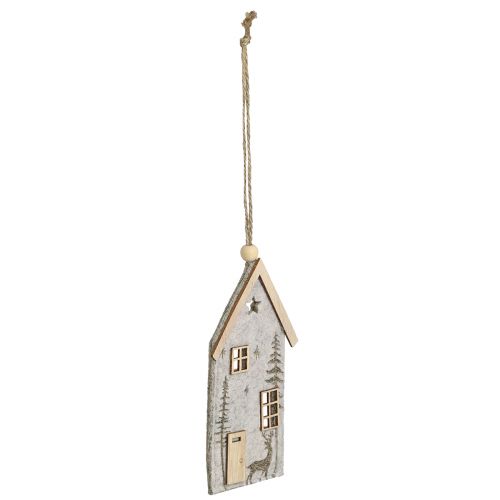 tételeket Karácsonyi díszes filc házak, bézs, 15 cm, 6 db-os szett