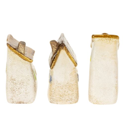 tételeket Kerámia lakberendezési tárgy beltéri és virágcserepekbe. Ideális ajándék. 10 cm, 3 darab.