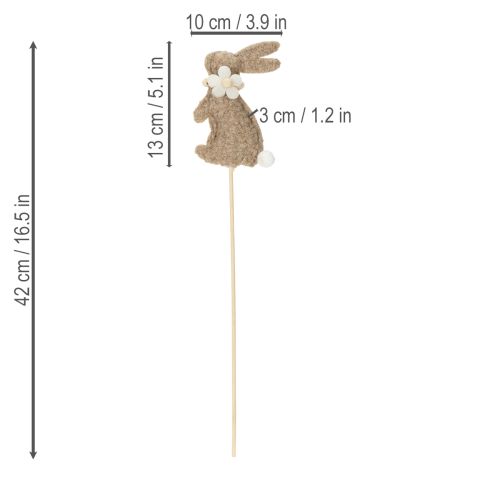tételeket Húsvéti nyuszi díszfigura tavaszi dekorációhoz és ünnepi kiegészítőkhöz, 42 cm, 8 darabos
