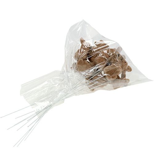 tételeket Nyuszi dróttal barna 4cm - 6cm 12 db