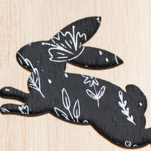 tételeket Húsvéti tojások akasztásra, fehér és fekete, 10 cm, 6 darab