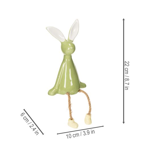 tételeket Kerámia Húsvéti Nyuszi Dekoratív Polc a Vidám Hangulatért, 22cm, 2 Darab