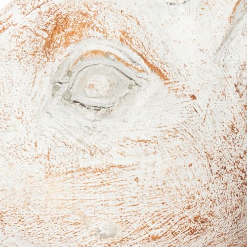 tételeket Nyúl ülő dekoratív nyúl műkő fehér barna 15,5x8,5x22cm