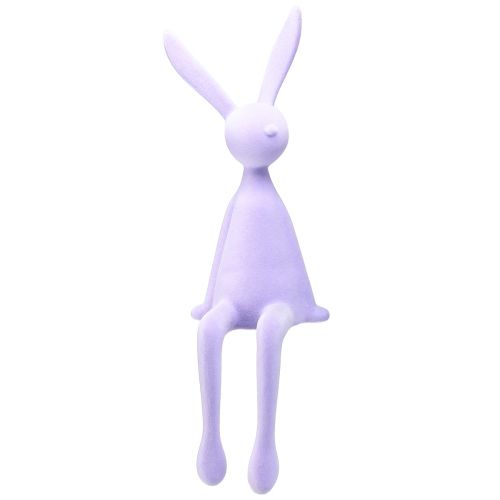 Floristik24 Edge Sool Bunny Bolyhos húsvéti nyuszi ülő – 2. választás – Lila 56 cm