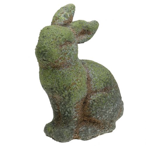 Mohos kerti nyuszi figura 20cm x 13cm H25cm