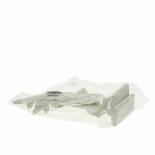 tételeket Nyúl kerti szerszámokkal fehér fa H28/30,5cm 2 db