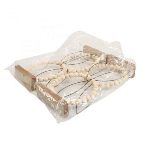 Floristik24 Díszgyűrűs nyúl dekorációs asztali dekoráció húsvéti fa rozsda H27,5cm 4db