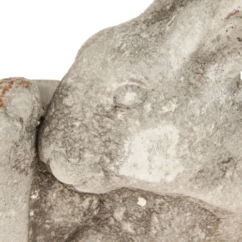 tételeket Nyúl dekoratív beton virágcserép antik szürke 33,5x17x29,5cm