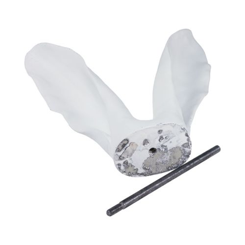 Floristik24 Nyúl dekoráció nyúlfül díszítés fehér műkő 24×22×29cm
