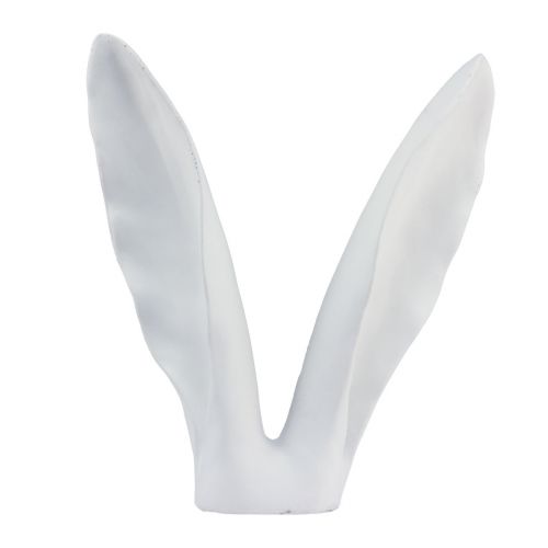 Floristik24 Nyúl dekoráció nyúlfül fehér polyresin 29×7,5×31,5 cm