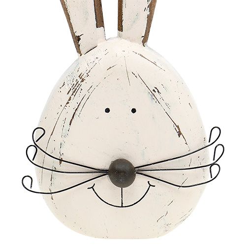 Floristik24 Hasenkopf Creme álló 19cm