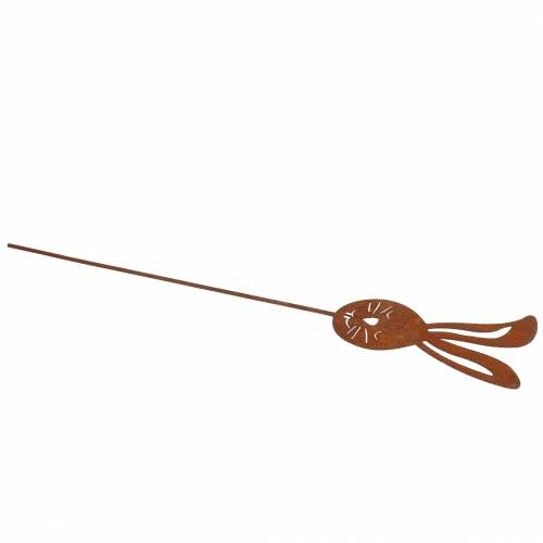 Floristik24 Nyúlfej pálcás fémrácson H45cm kerti dekoráció