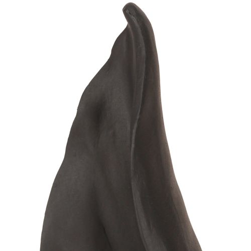 Floristik24 Nyuszi fülek dekoráció Húsvéti nyuszi fekete színben 20cmx7,5cmx29cm