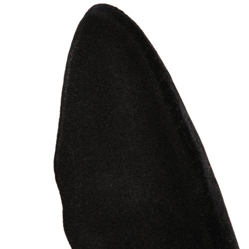 Floristik24 Nyúlfülek Húsvéti nyuszi dekoráció fekete bolyhos bot 56cm