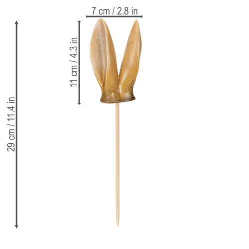 tételeket Nyúlfül Kerti Karó, Tavaszi Állatfigura Kerti és Húsvéti Dekorációkhoz, 29cm, 4 Darab