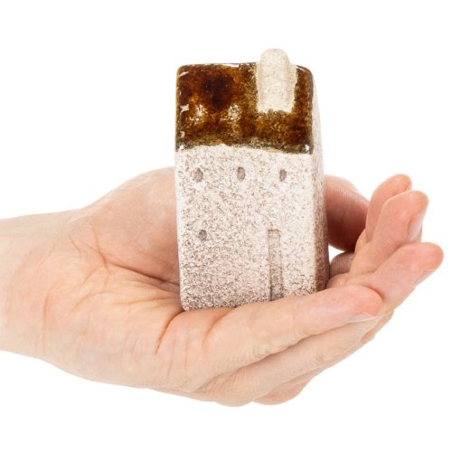 Dekoratív kerámia miniatűr házak szett, asztaldísz, 9 cm, 3 darabos | Floristik24.hu