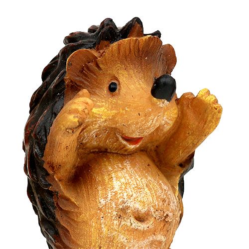 Floristik24 Őszi dekorációs sündisznó mix 6cm barna 6db