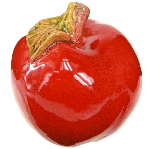 Floristik24 Őszi dekoráció kerámia alma asztaldísz piros zöld M9cm 2 db