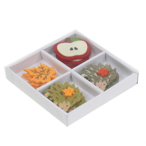 Floristik24 Őszi dekoráció filc szóráshoz és ragasztáshoz 12db