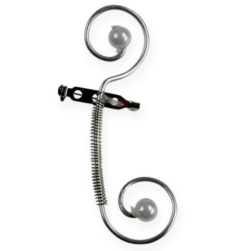 tételeket Gyöngyös esküvői kitűző, ezüst 8cm 24 db