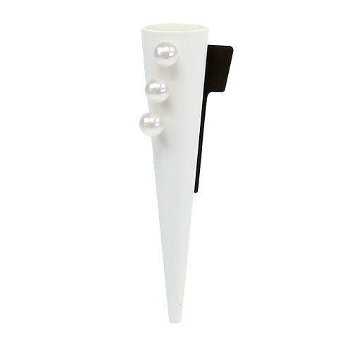 tételeket Férfi tű mágnessel Fehér, matt