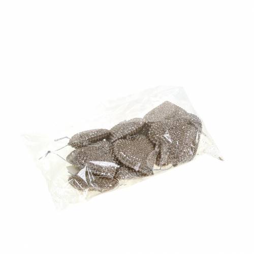 tételeket Csillogó szív pezsgő akasztásához 6cm x 6,5cm 12 db