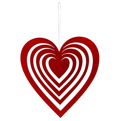 Szívvörös habszivacsból 40cm