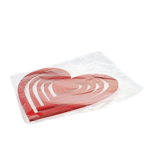 Floristik24 Szívvörös habszivacsból 40cm