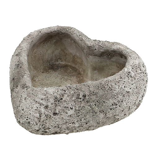 Floristik24 Növényszív 24 cm x 25 cm szürke